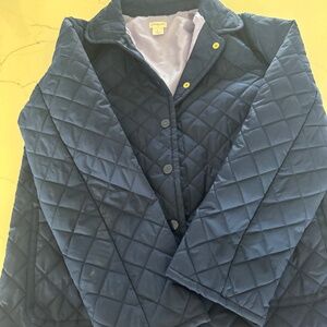 Girl’s Crewcuts Quilted Coat in Navy Size L